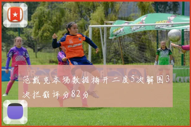 范戴克本场数据梅开二度5次解围3次拦截评分82分